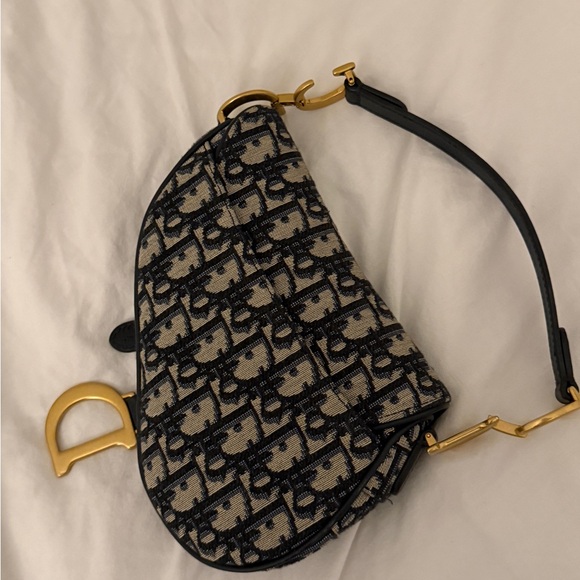 Dior Black Mini Saddle Bag - Picture 2 of 6
